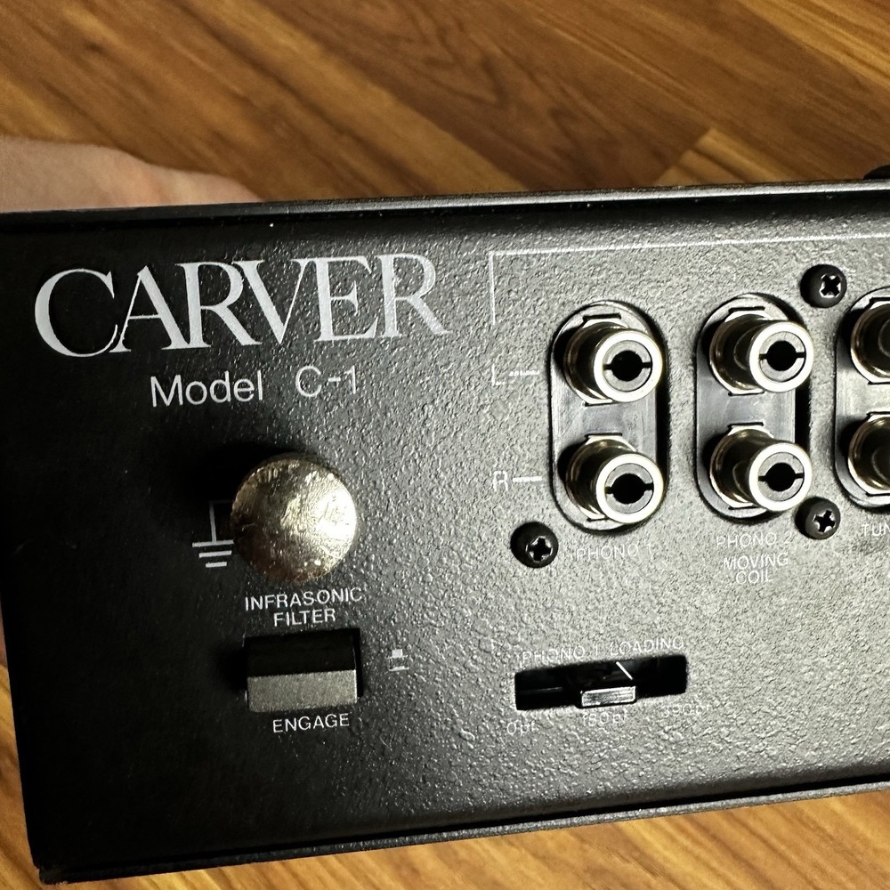 Vintage 80s Carver C-1 Sonic Holography Preamplifier High Fidelity Control - Picture 8 of 11